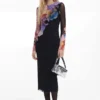 Midi-Kleid mit Blumenmuster