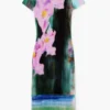 Midi-Kleid mit Blumenmuster Midi-Kleid mit Blumenmuster