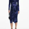 Midi-Kleid mit Blumenmuster Midi-Kleid mit Blumenmuster