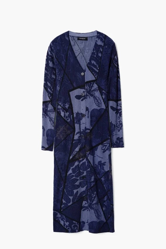 Midi-Kleid mit Blumenmuster Midi-Kleid mit Blumenmuster
