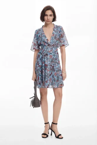 Midi-Kleid mit Blumenprint
