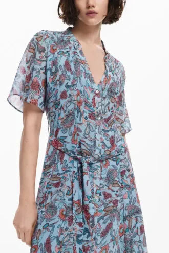 Midi-Kleid mit Blumenprint