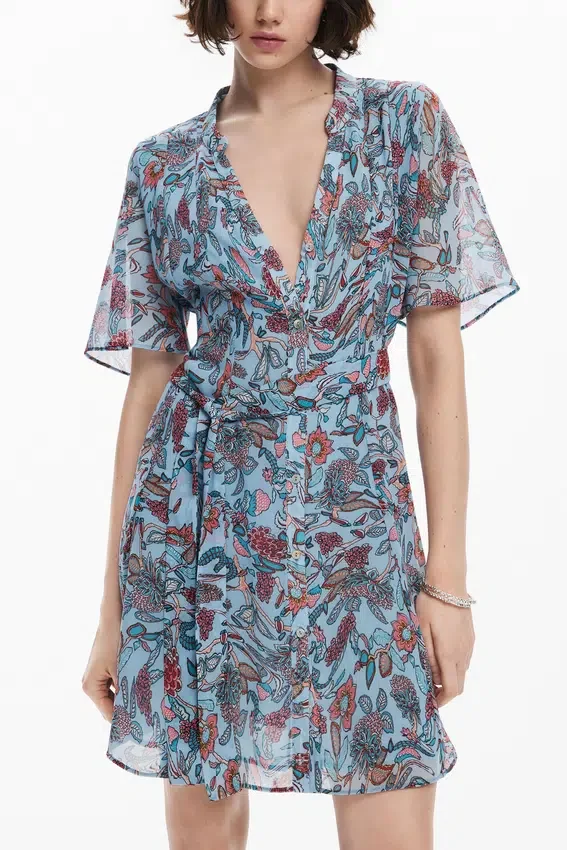 Midi-Kleid mit Blumenprint Midi-Kleid mit Blumenprint