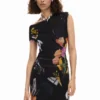Midi-Kleid mit Collage-Print Midi-Kleid mit Collage-Print
