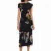 Midi-Kleid mit Collage-Print Midi-Kleid mit Collage-Print