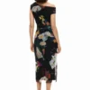 Midi-Kleid mit Collage-Print Midi-Kleid mit Collage-Print