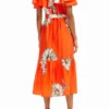 Midi-Kleid mit Gänseblümchen-Rüschen Midi-Kleid mit Gänseblümchen-Rüschen