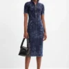 Midi-Kleid mit Reißverschluss Midi-Kleid mit Reißverschluss