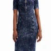Midi-Kleid mit Reißverschluss Midi-Kleid mit Reißverschluss