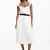 Midi-Kleid mit Stickerei Midi-Kleid mit Stickerei