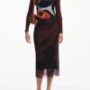 Midi-Kleid mit verschiedenen Tragevarianten Midi-Kleid mit verschiedenen Tragevarianten
