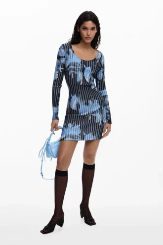 Midi-Plisseekleid