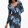 Midi-Plisseekleid