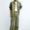 Militärjacke mit Taschen