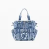 Mini-Umhängetasche aus Denim Mini-Umhängetasche aus Denim