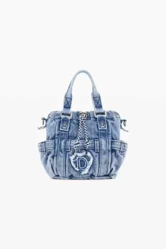 Mini-Umhängetasche aus Denim