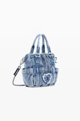 Mini-Umhängetasche aus Denim
