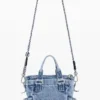 Mini-Umhängetasche aus Denim Mini-Umhängetasche aus Denim