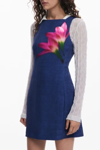 Minikleid in Denim-Optik