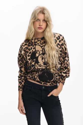 Minnie™-Pullover mit Animal-Print