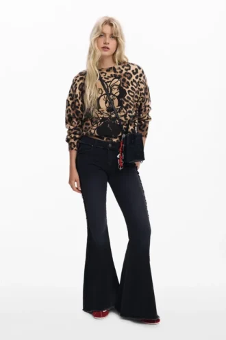 Minnie™-Pullover mit Animal-Print