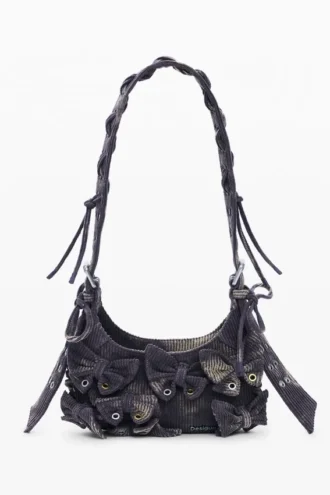 Mittlere Baumwolltasche mit Schleife