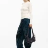 Mittlere Baumwolltasche mit Schleife Mittlere Baumwolltasche mit Schleife