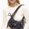 Mittlere Baumwolltasche mit Schleife Mittlere Baumwolltasche mit Schleife