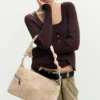 Mittlere bestickte Tasche Mittlere bestickte Tasche