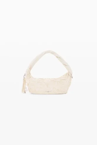 Mittlere Canvas-Tasche mit Blumenmuster
