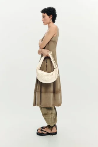 Mittlere Canvas-Tasche mit Blumenmuster