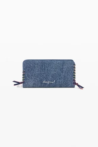 Mittlere Denim-Herz-Geldbörse