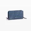 Mittlere Denim-Herz-Geldbörse