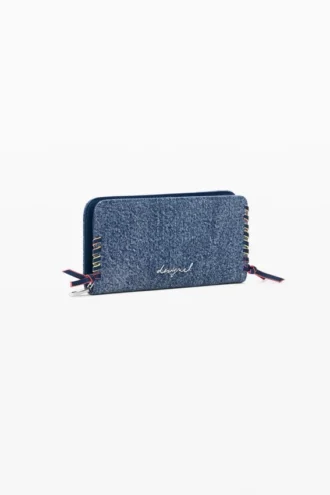 Mittlere Denim-Herz-Geldbörse