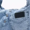 Mittlere Denim-Tasche Mittlere Denim-Tasche