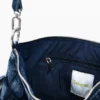 Mittlere Denim-Tasche mit Blumenmuster Mittlere Denim-Tasche mit Blumenmuster