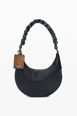 Mittlere ovale Tasche mit Prägung