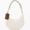 Mittlere ovale Tasche mit Prägung Mittlere ovale Tasche mit Prägung