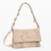 Mittlere Tasche mit bestickter Klappe Mittlere Tasche mit bestickter Klappe
