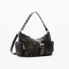 Mittlere Tasche mit Blumen-Applikationen Mittlere Tasche mit Blumen-Applikationen