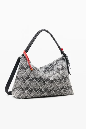 Mittlere Tasche mit Nieten-Anhänger