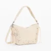 Mittlere Tasche mit Nieten und Fransen