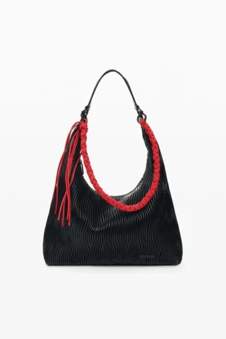 Mittlere Tasche mit Prägung