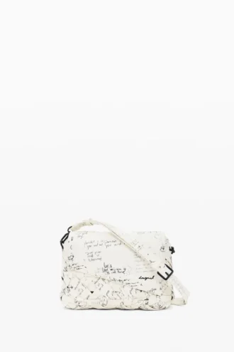 Mittlere Tasche mit Schriftzug
