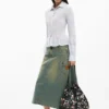 Mittlerer geflochtener Rucksack mit Blumen