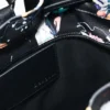 Mittlerer geflochtener Rucksack mit Blumen