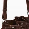 Mittlerer geflochtener Rucksack mit Kordelzug