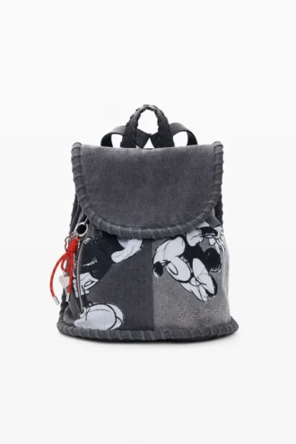 Mittlerer Rucksack aus Denim mit Mickey Mouse™