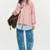 Oversize-Sweatshirt mit Kapuze Oversize-Sweatshirt mit Kapuze