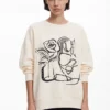 Oversized-Sweatshirt mit Blumenmuster Oversized-Sweatshirt mit Blumenmuster